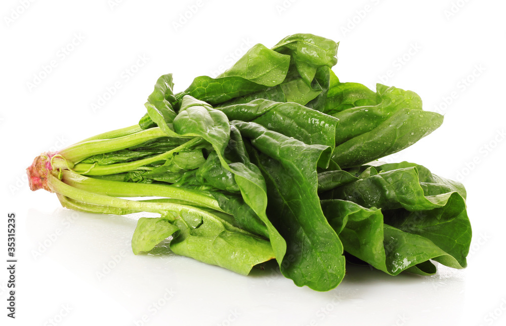 Bunch of spinach isolated on white background Bunch of spinach isolated on white background