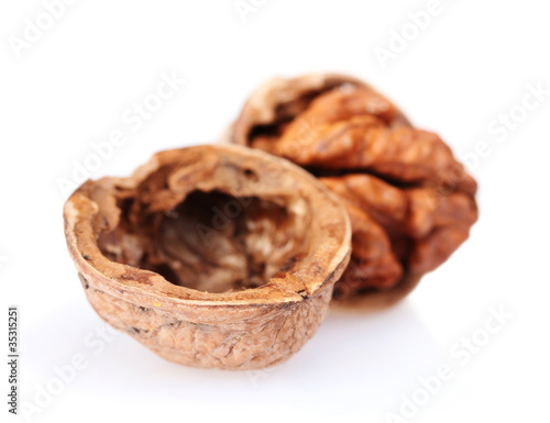 tasty walnuts isolated on white