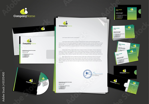 Stationary and icon design template
