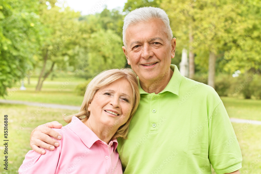 happy elderly couple