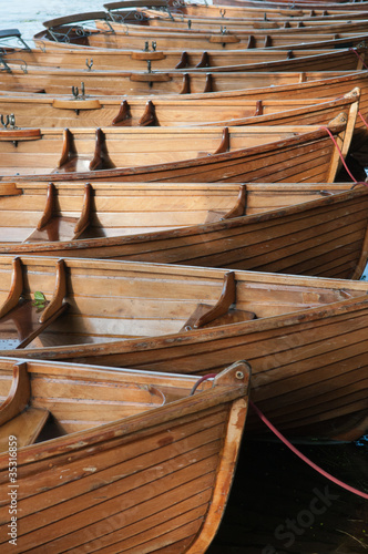 Rowing Boats in a row