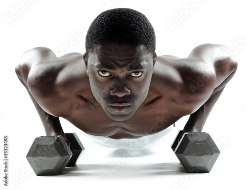 Fotografia Dumbbell push ups