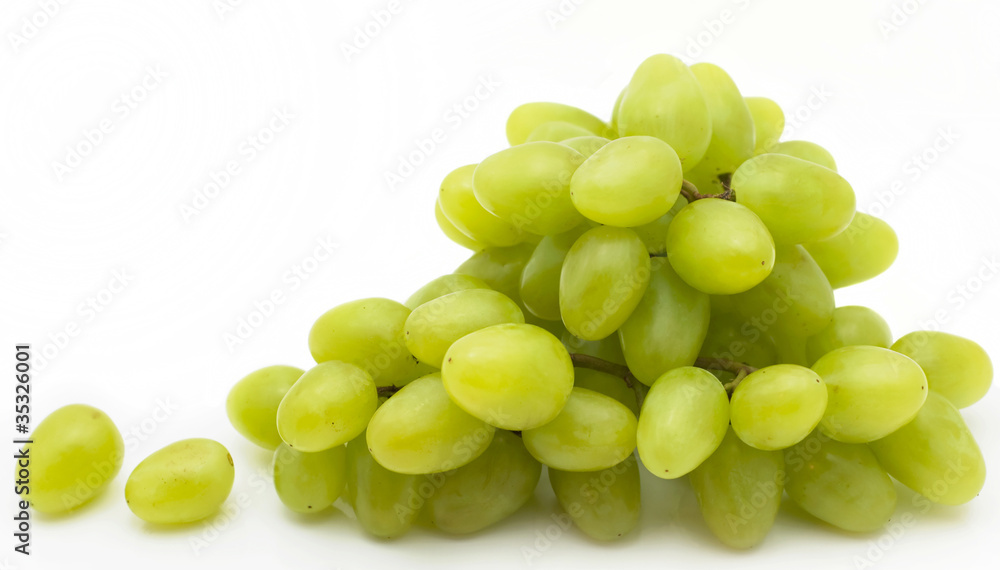 Bunch with leaves isolated on a white background Bunch with leaves isolated on a white background