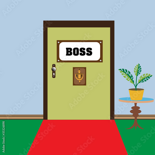 The holy door of the boss