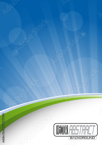 Green world background # Vector