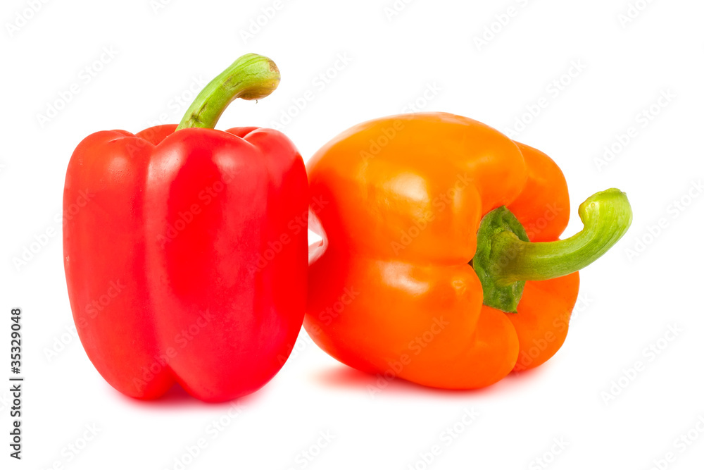 Orange and red pepper Orange and red pepper