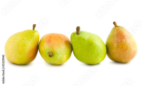 Four ripe pears