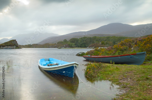 Boats on lake in Killarney National Park, Co. Kerry - Ireland