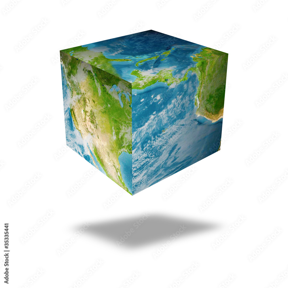 Fototapeta premium earth square globe