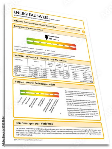 Energieausweis Energiepass links