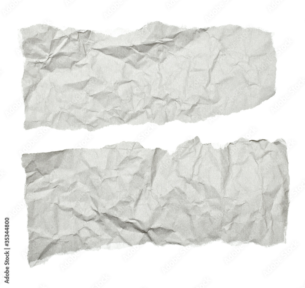 Obraz premium white crumpled note paper