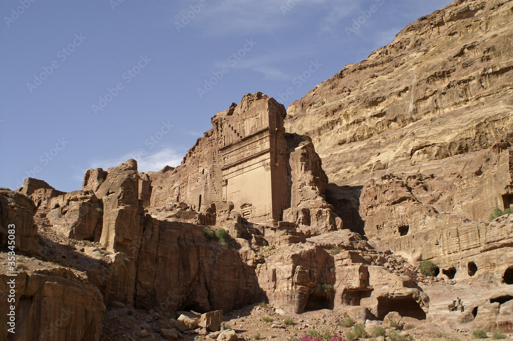 Royal tombs. The Monastery Petra in Jordan Royal tombs. The Monastery Petra in Jordan