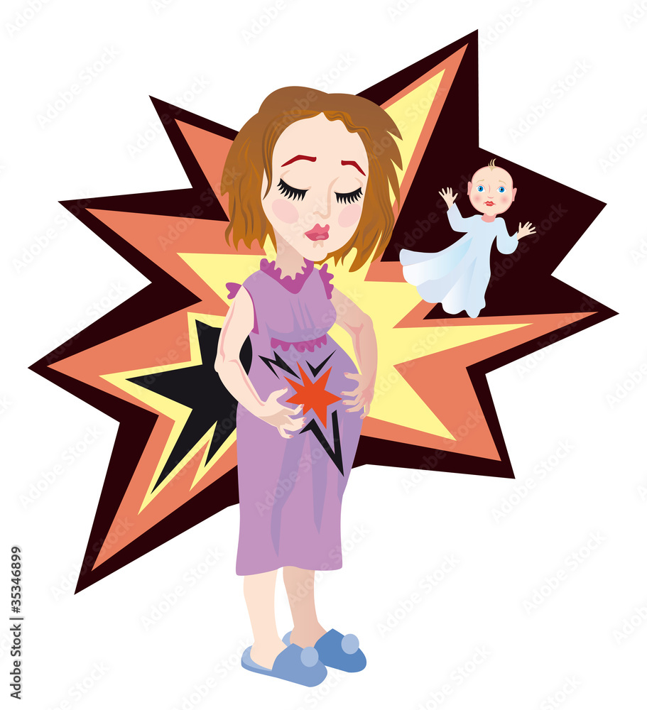 Maternity - pregnant woman holding her belly. Maternity - pregnant woman holding her belly.