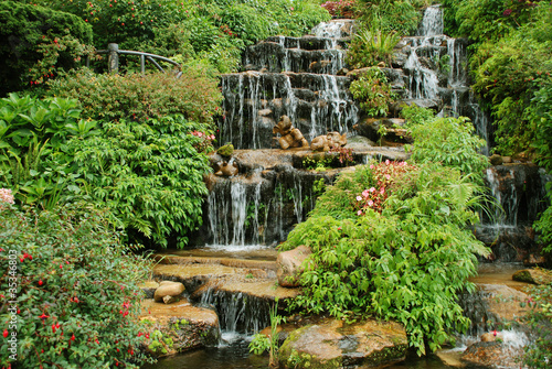 Waterfall in a park  Thailand