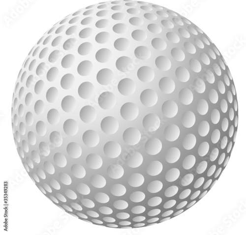 Golfball in 3D Optik
