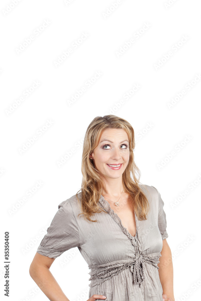 blonde frau freut sich blonde frau freut sich