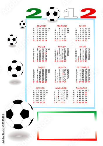 Calendario calcio 2012