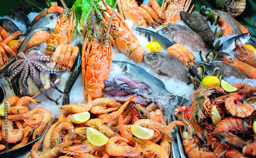 Photo fresh seafood