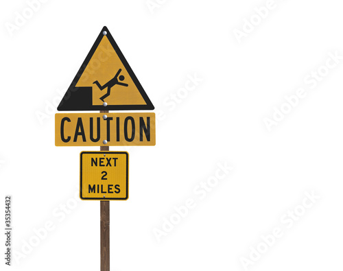Fall Risk Caution Sign