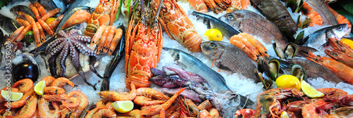 Canvastavla Fresh seafood