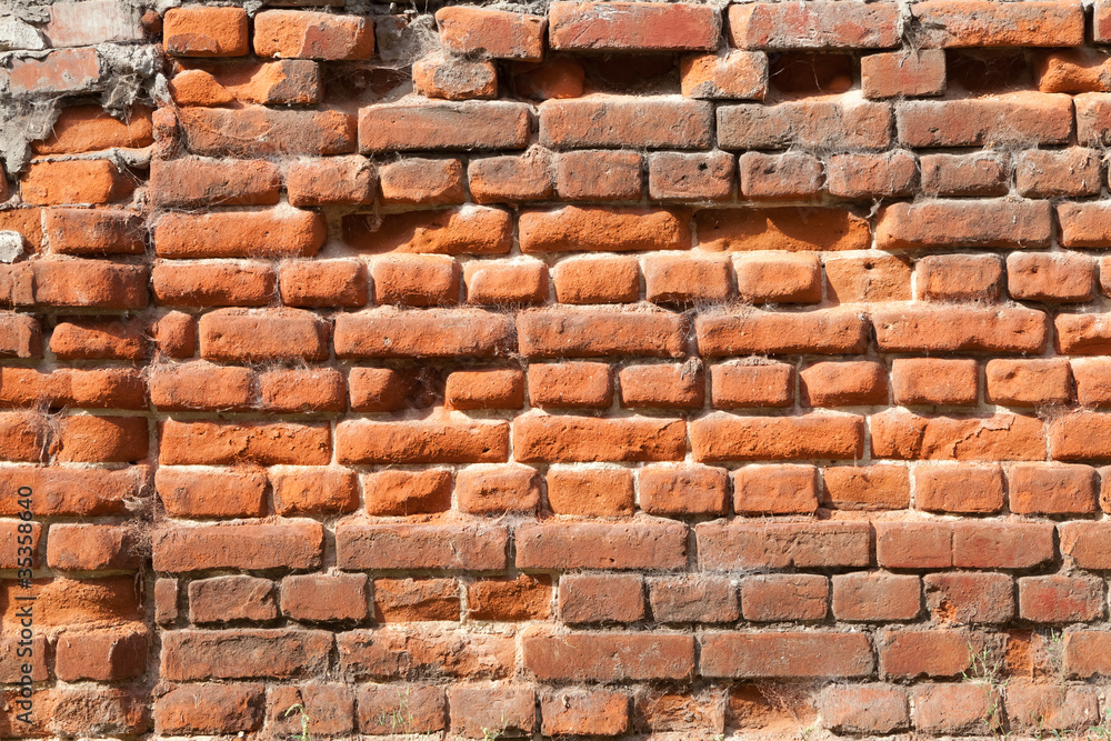 Fototapeta premium Фрагмент кирпичной стены.