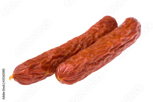 sausage isolated on white