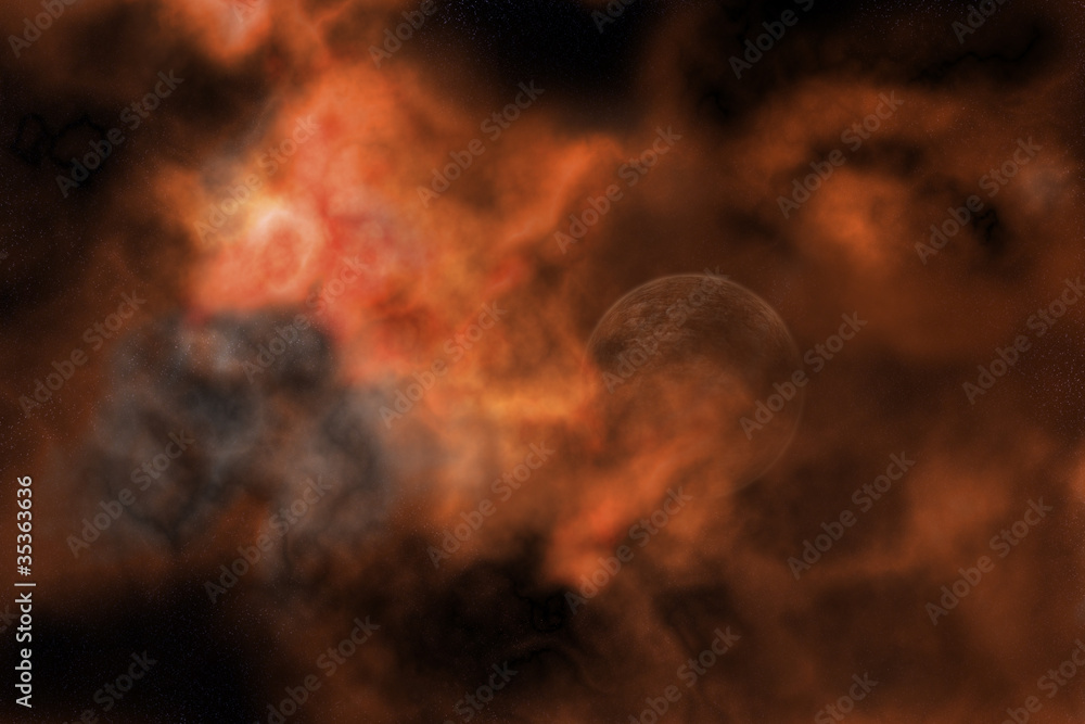Fotografija Planet in a Firestorm