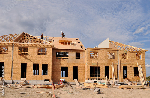 Canvas Print New Home construction