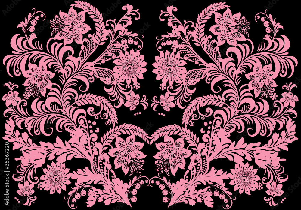 background of pink decorated flowers background of pink decorated flowers