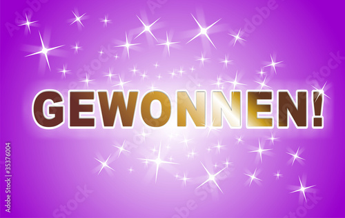 gewonnen, gewinnspiel button