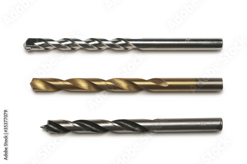 Three drill bits
