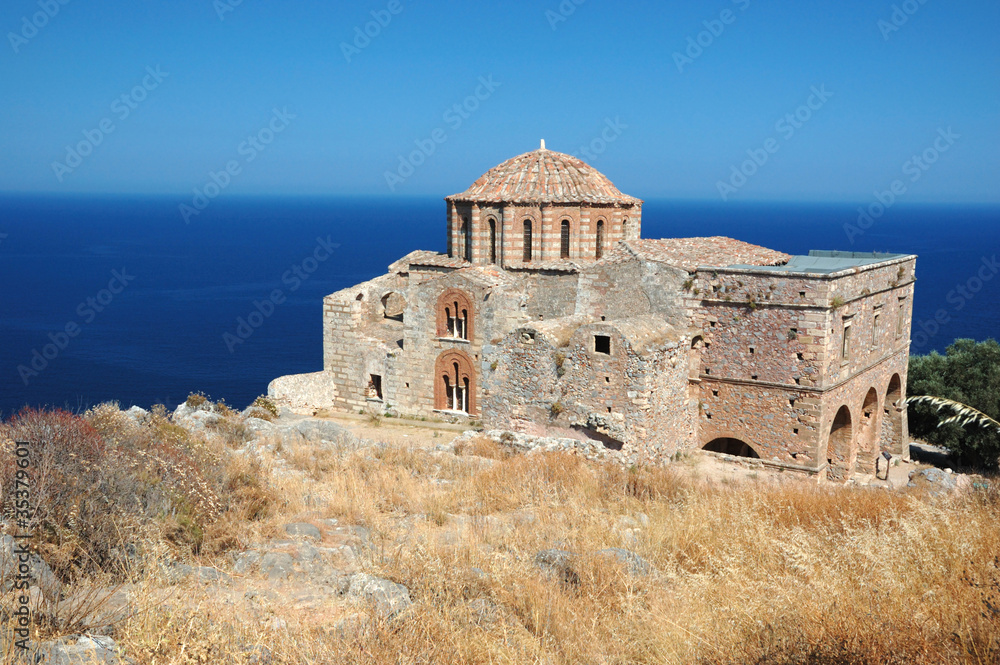 Church of Agia Sofia of byzantine town Monemvasia,Greece
