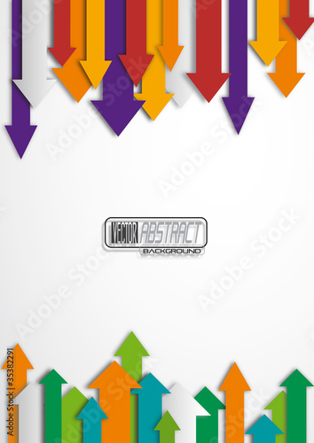 Abstract arrows background. Vector