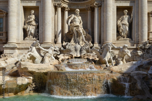 Fountain di Trevi - most famous Rome s fountains