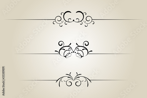 Ornamental rule line