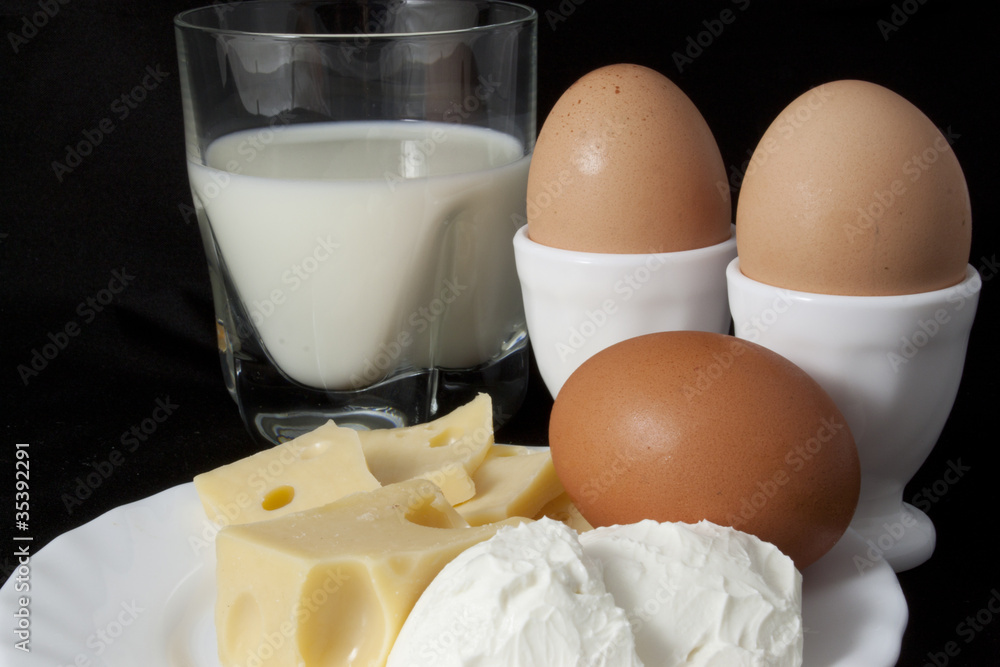 Fototapeta premium Mleko i nabiał