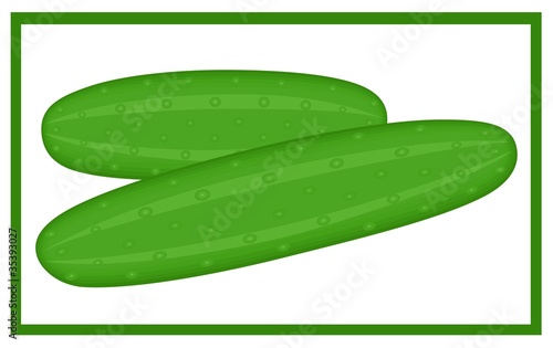 Two cucumbers