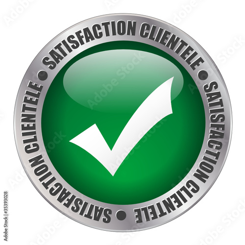 Tampon SATISFACTION CLIENTELE (service clients qualité)
