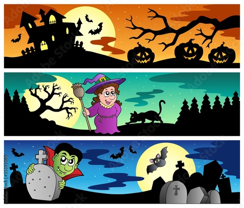 Halloween banners set 2