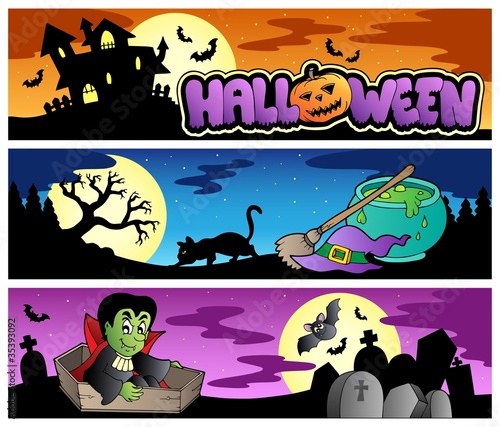 Halloween banners set 3