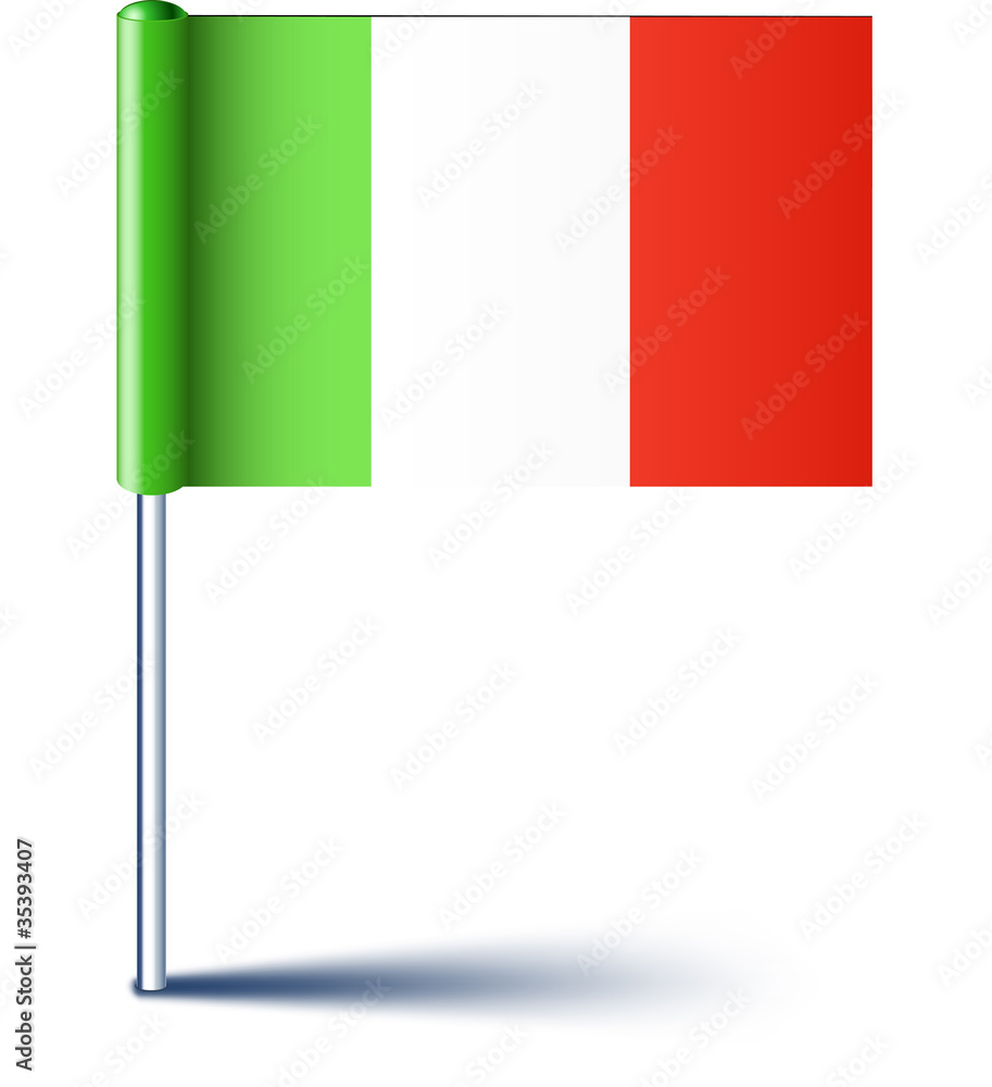 Naklejka Italian flag.