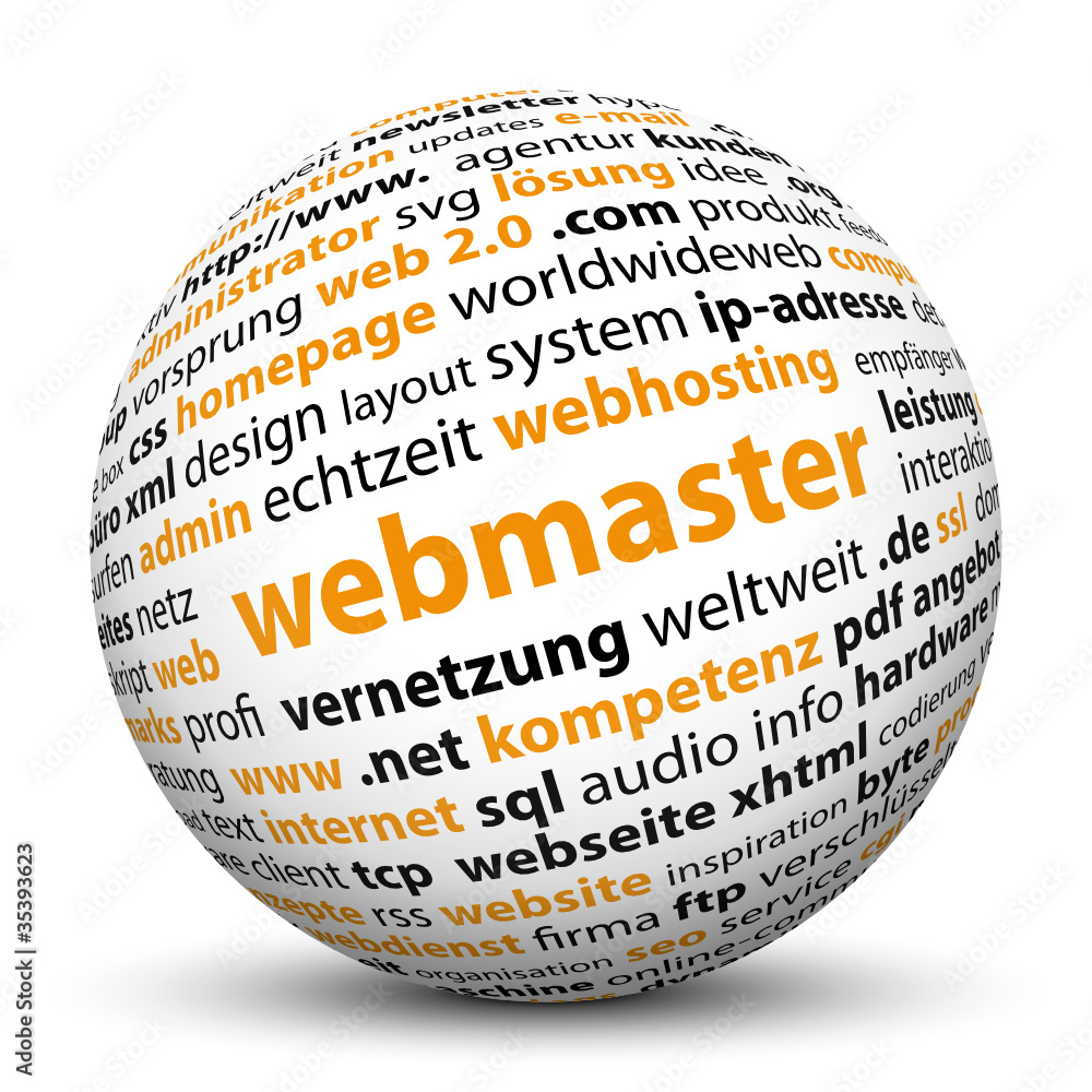 3D Kugel, Webmaster, Admin, Webhosting, SEO, Kompetenz 3D Kugel, Webmaster, Admin, Webhosting, SEO, Kompetenz