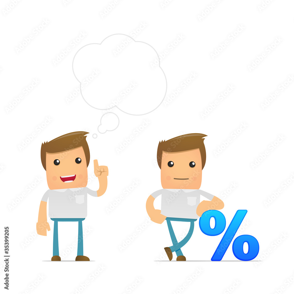 set of funny cartoon casual man set of funny cartoon casual man