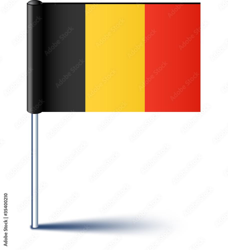 Naklejka Belgian flag.
