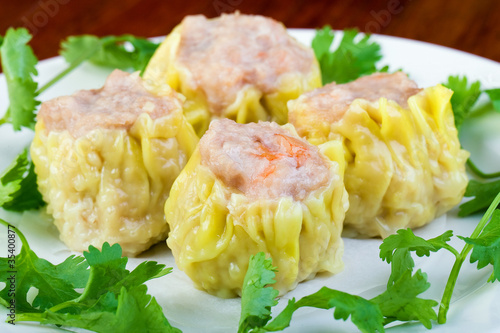 Obraz na płótnie dim sum stuffed dumpling