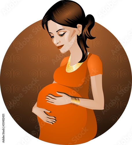 piękna kobieta w ciąży