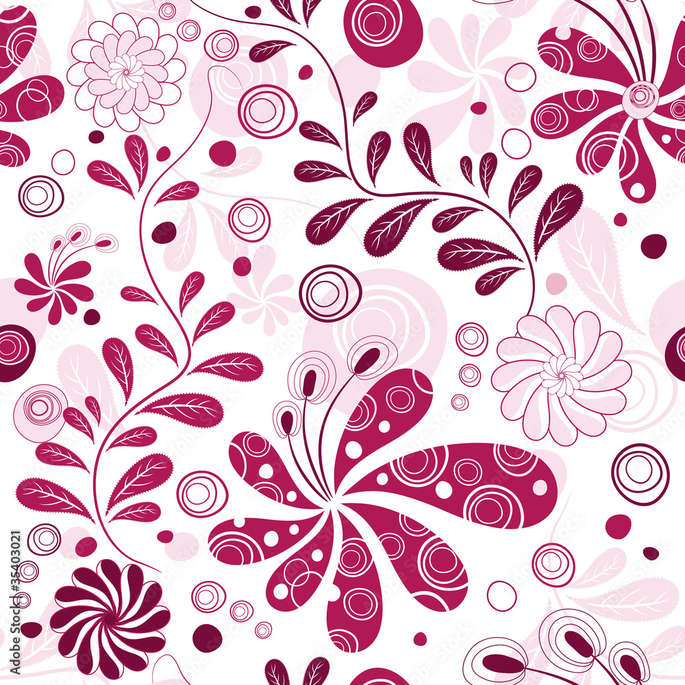 Fototapeta premium White and purple repeating wallpaper