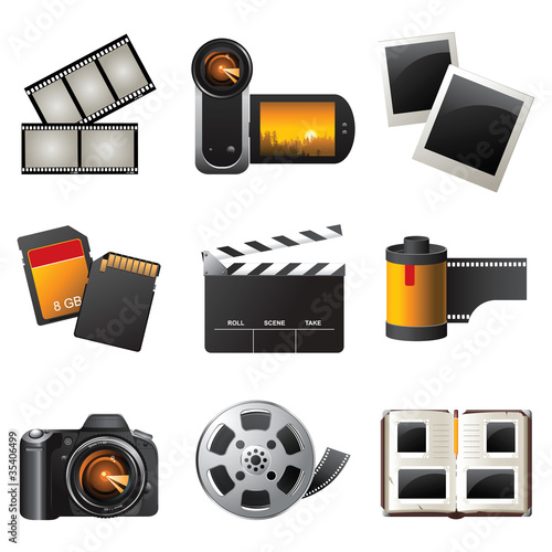 photo and video icons