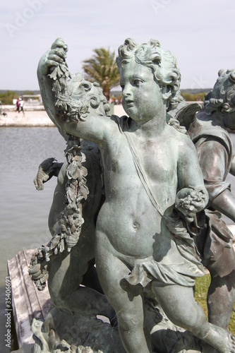 Statue, bassin du Château de Versailles 