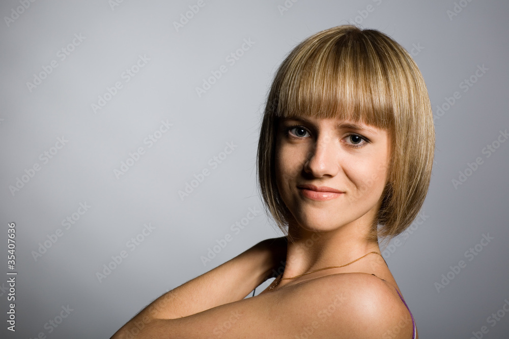 Naklejka premium Beautiful girl